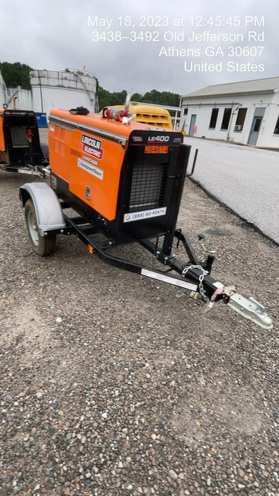 2022 Lincoln Electric LE400 Kubota V1505, Trlr, Cable Rack, Light Kit, ES Decals, T3