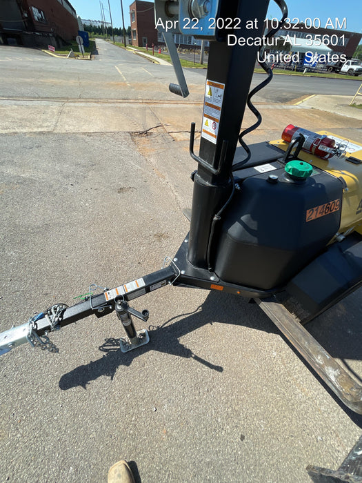 2022 Allmand NLV3GR (4) LED Light Fixture 350W, 23' Vertical Mast, 3kW Prime, Towable, Deep Sea L401, Leveling Jacks, Yanmar T4F 5.8hp