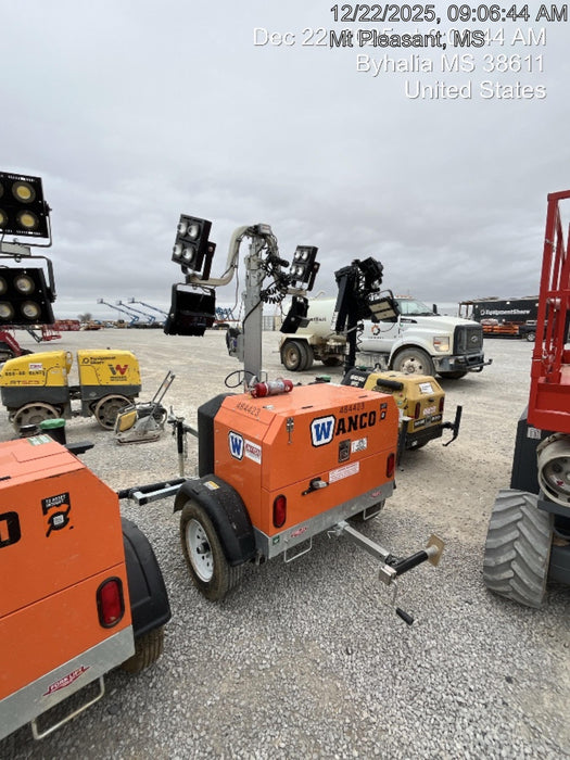 2024 Wanco WLTT-4MM4K Diesel, Mitsubishi L2E, 9.0HP @1800 rpm, Deep Sea Controller, Shore Power Plug, Auto Start, (4) 350W LED Floodlights, 4kW Generator, 60 Gal Fuel Tank, 2" Ball, T3