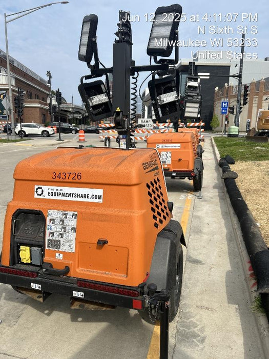 2023 Generac MLT2 Diesel, Flex Switch 120V Input, Powerzone Controller, (4) 320W LED Lights, 4kW Generator, 39.9 Gal Fuel Tank, 2" Ball, T3