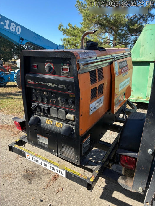 2021 Lincoln Electric Vantage 322 Vantage 322 Ready Pak 3 w/ Decals, ORANGE (includes trailer, cable rack, fender light kit) NO Telematics