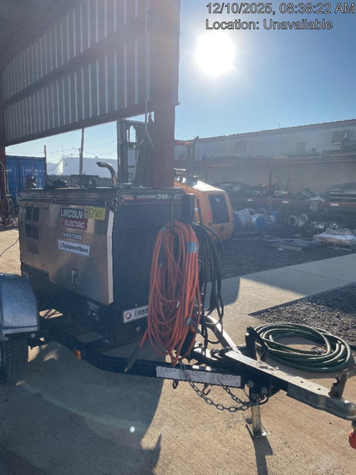 2020 Lincoln Electric Vantage 322 Welder Ready-Pak 3, w/ GPS & Decals (includes trailer, cable rack, fender light kit)