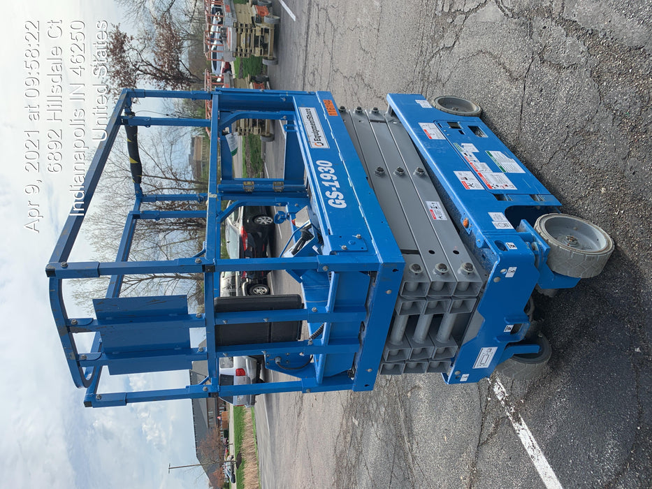 2020 Genie GS-1930 Solid Non Marking Tires, Beacon, Folding rails with half height swing gate