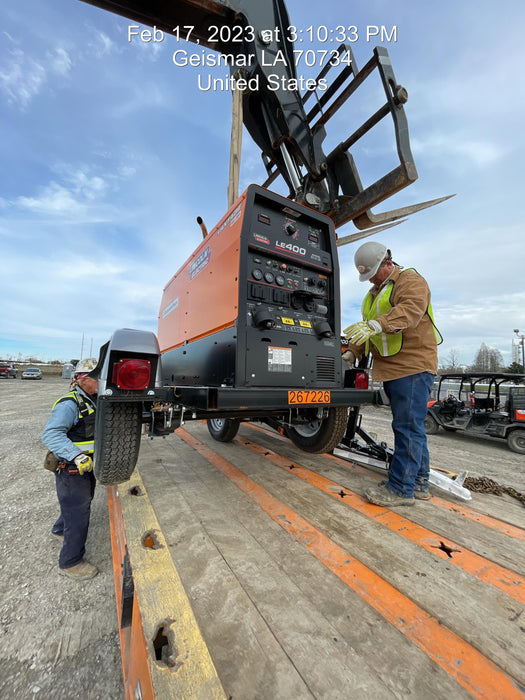 2022 Lincoln Electric LE400 Kubota V1505, Trlr, Cable Rack, Light Kit, ES Decals, T3