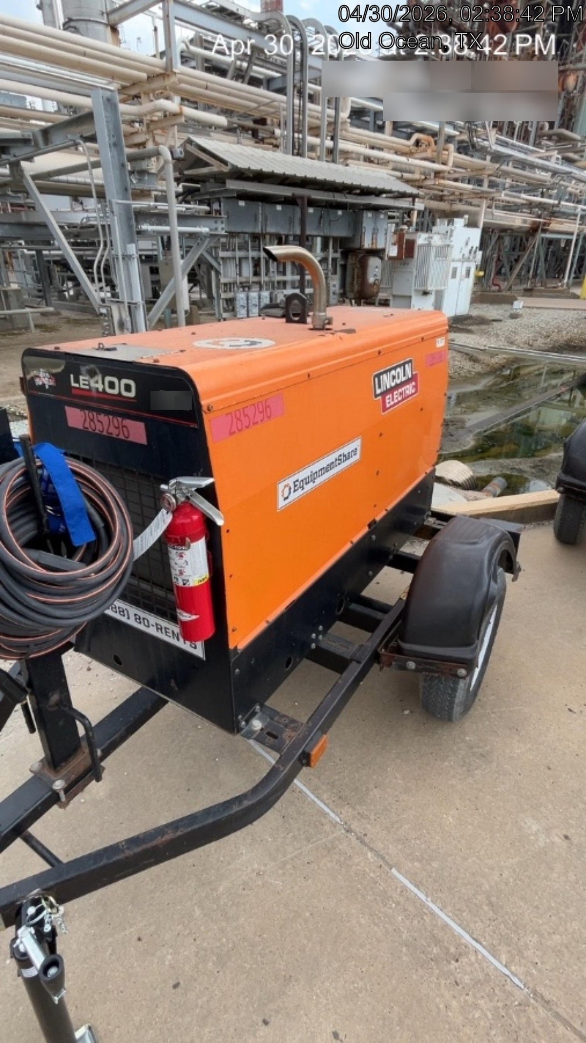 2022 Lincoln Electric LE400 Kubota V1505, Trlr, Cable Rack, Light Kit, ES Decals, T3