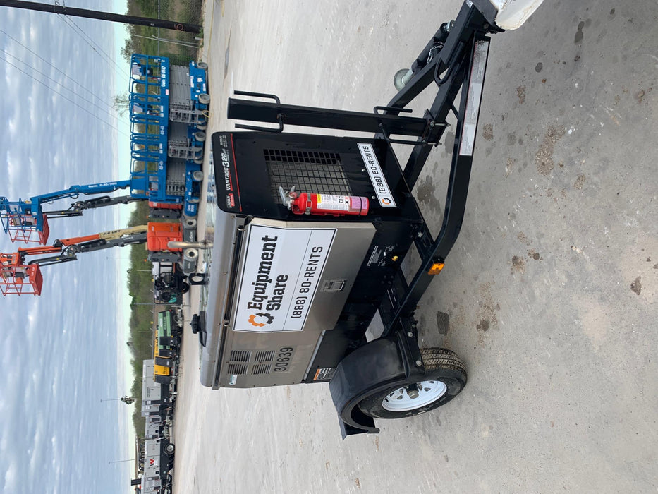 2019 Lincoln Electric Vantage 322 Welder Ready-Pak 3, Two wheel trailer, Fender and Light kit, Cable Rack