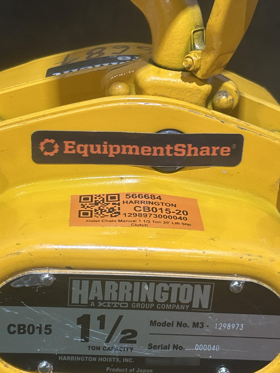 2025 HARRINGTON CB015-20