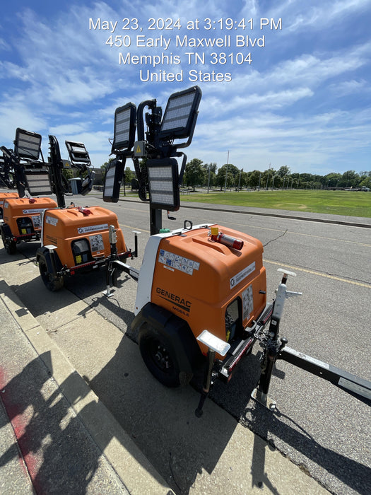 2024 Generac MLT2 Diesel, Flex Switch 120V Input, Powerzone Controller, 
(4) 320W LED Lights, 4kW Generator, 39.9 Gal Fuel Tank, 2" Ball, T3