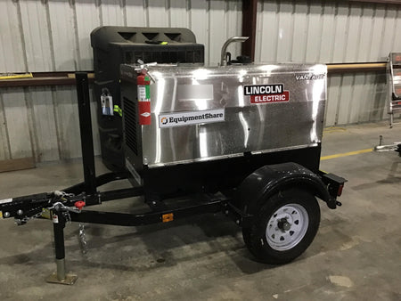 2019 Lincoln Electric Vantage 322 Welder Ready-Pak 3, Two wheel trailer, Fender and Light kit, Cable Rack