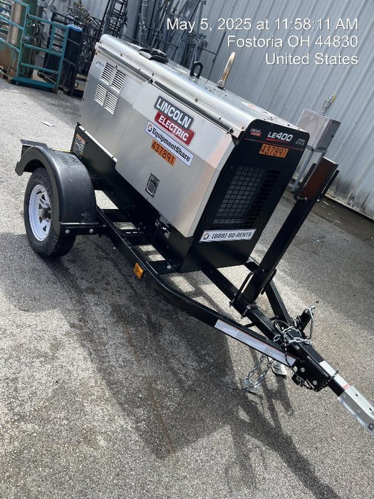2024 Lincoln Electric LE400 Kubota V1505, Trlr, Cable Rack, Light Kit, ES Decals, T3