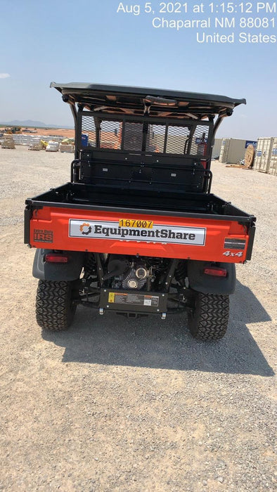 2021 Kubota RTV-X1140W-H Plastic Canopy, Windshield Acrylic Clear, LED Strobe Light, Wire Harness Kit, Back up Alarm