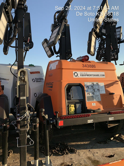 2023 Generac MLT2 Diesel, Flex Switch 120V Input, Powerzone Controller, (4) 320W LED Lights, 4kW Generator, 39.9 Gal Fuel Tank, 2" Ball, T3