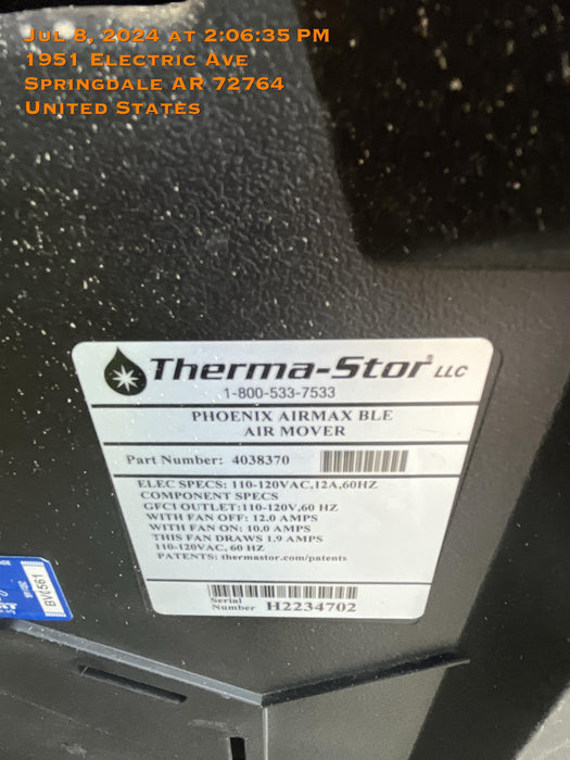 2022 PHOENIX AirMAX Radial Air Mover