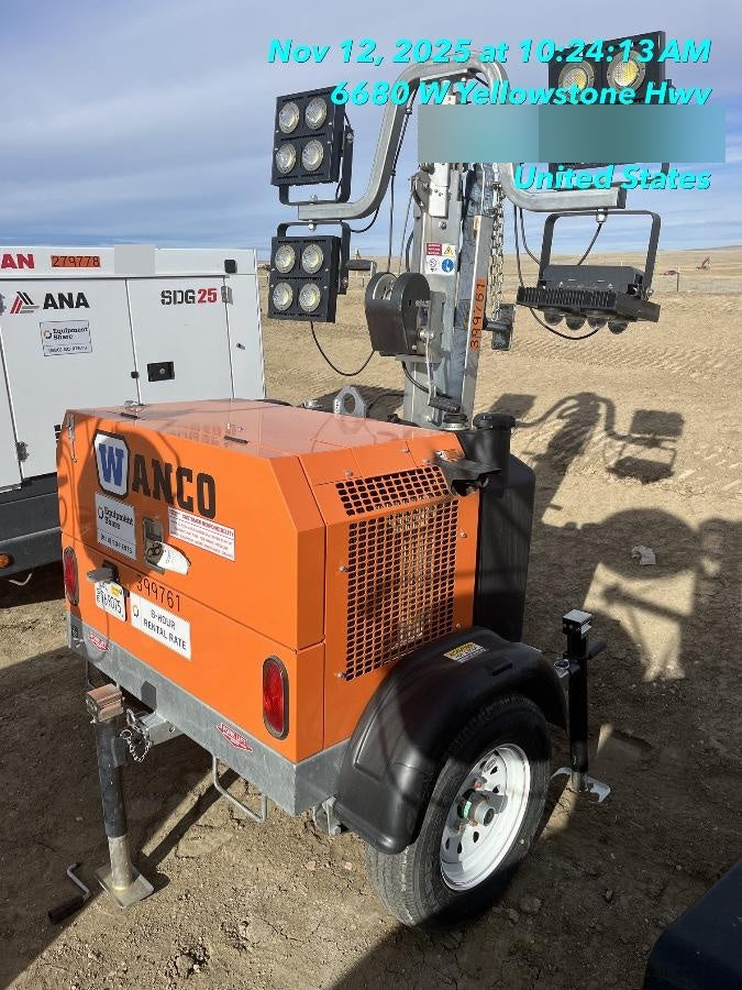 2024 Wanco WLTT-4MM4K Diesel, Deep Sea Controller, Shore Power Plug, Auto Start, (4) 350W LED Floodlights, 4kW Generator, 60 Gal Fuel Tank, 2" Ball, T3