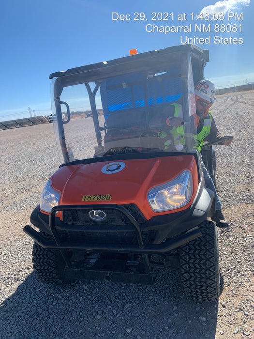 2021 Kubota RTV-X1140W-H Plastic Canopy, Windshield Acrylic Clear, LED Strobe Light, Wire Harness Kit, Back up Alarm