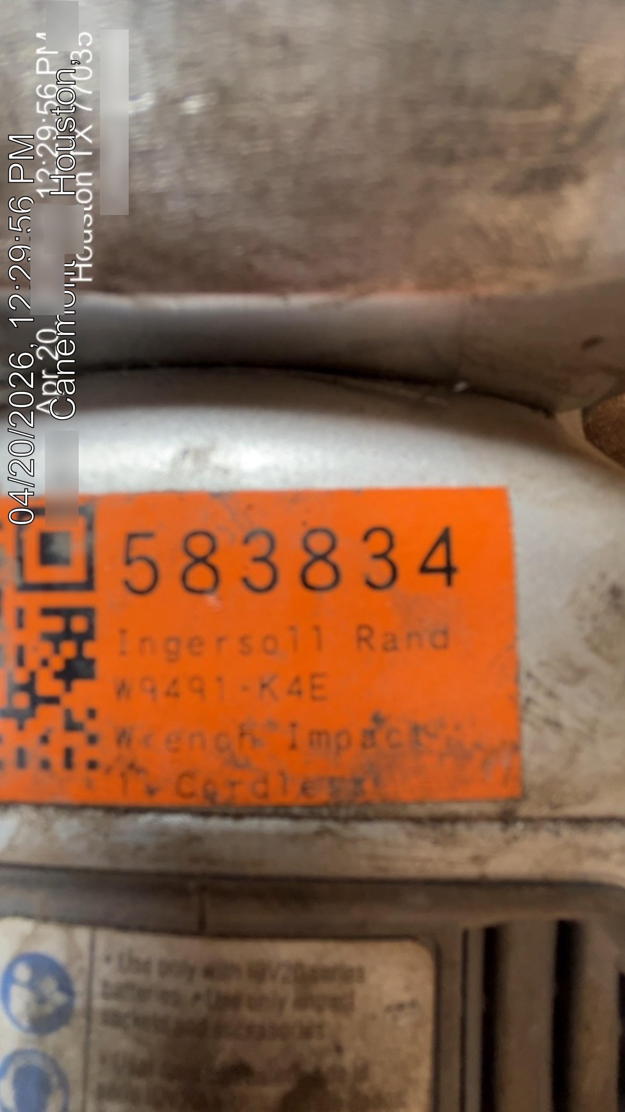 2025 INGERSOLL RAND W9491-K4E