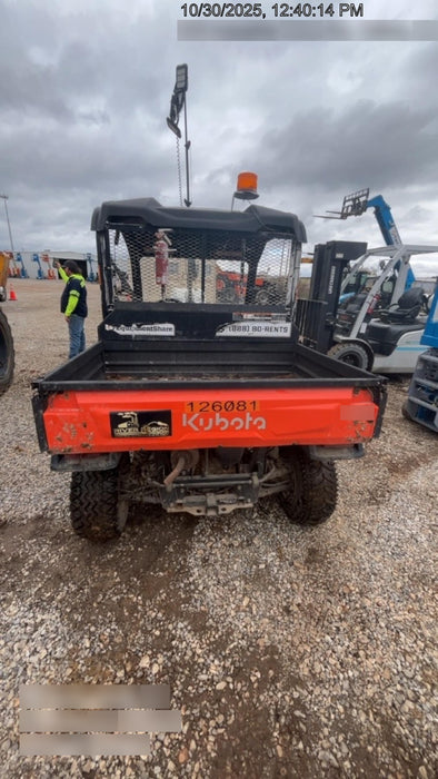 2020 Kubota RTV-XG850WL-H 4wd Utility Cart, 4 Seat,Gas, LED Strobe, Windshield Tempered Glass, Plastic Canopy, Wire Harness Kit, Backup Alarm