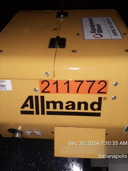 2022 Allmand NLV3GR (4) LED Light Fixture 350W, 23' Vertical Mast, 3kW Prime, Towable, Deep Sea L401, Leveling Jacks, Yanmar T4F 5.8hp