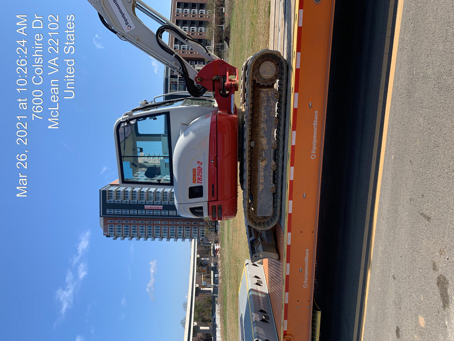 2020 Takeuchi TB250-2C Cab/Heat/Air, Rubber Tracks, Manual TAG QC