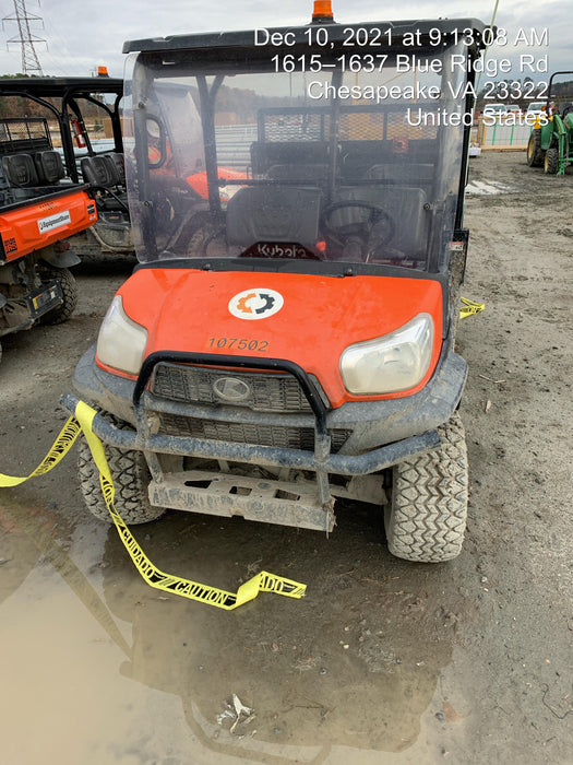 2020 Kubota RTV-X1140W-H Canopy, 4-Seater, Diesel, Windshield Acrylic Clear, Strobe Light, Backup Alarm