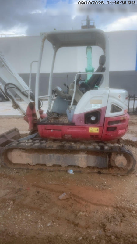2019 Takeuchi TB260 Canopy w/Rubber Tracks, Auxiliary Hydraulics, Standard Blade, Manual QC