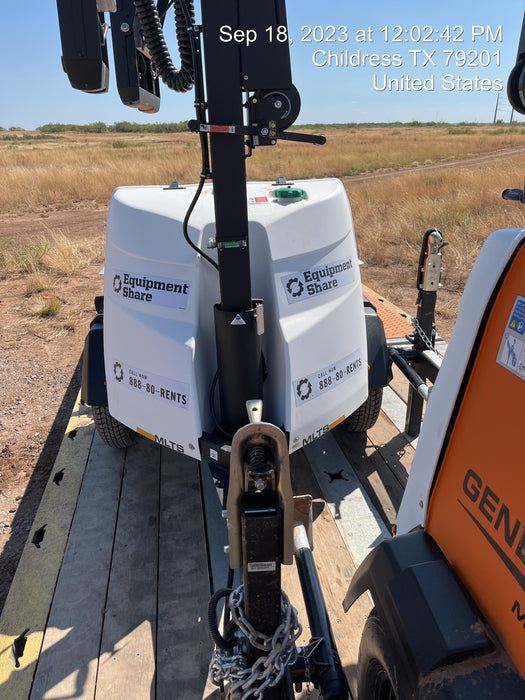 2023 Generac MLT2 Diesel, Flex Switch 120V Input, Powerzone Controller, (4) 320W LED Lights, 4kW Generator, 39.9 Gal Fuel Tank, 2" Ball, T3