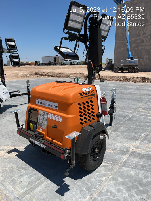 2023 Generac MLT2 Diesel, Flex Switch 120V Input, Powerzone Controller, (4) 320W LED Lights, 4kW Generator, 39.9 Gal Fuel Tank, 2" Ball, T3