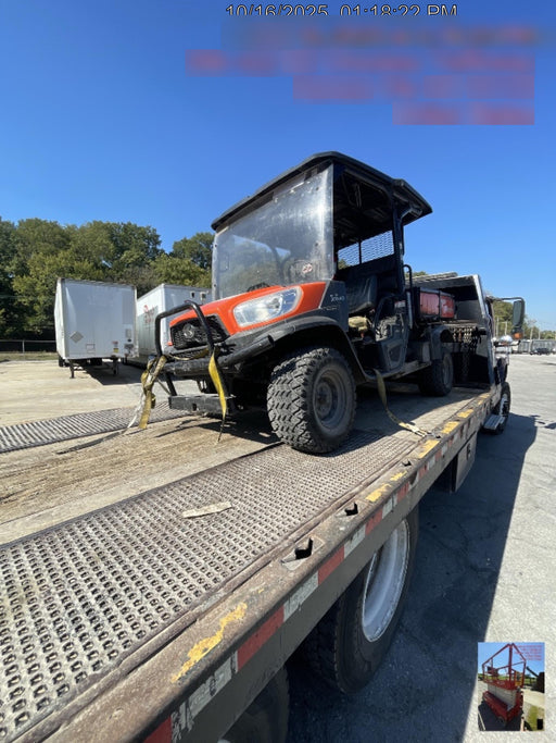 2020 Kubota RTV-X1140W-H Plastic Canopy, Windshield Acrylic Clear, LED Strobe Light, Wire Harness Kit, Back up Alarm