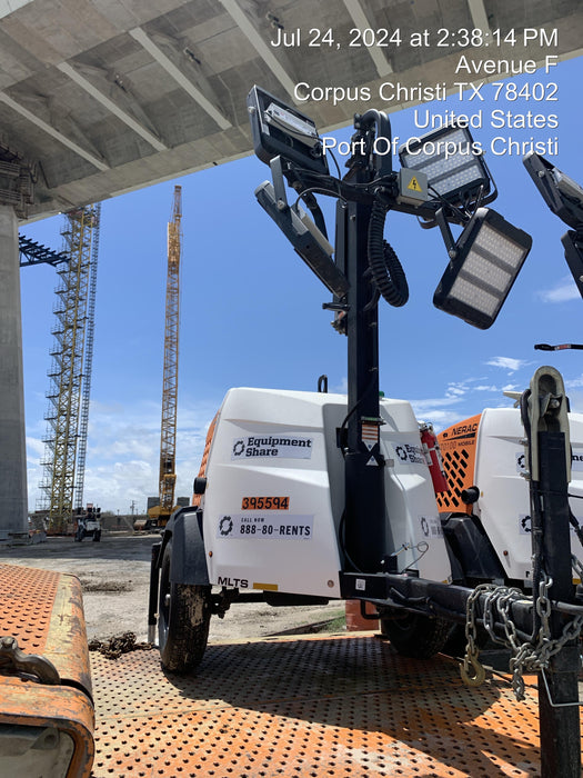 2024 Generac MLT2 Diesel, Flex Switch 120V Input, Powerzone Controller, 
(4) 320W LED Lights, 4kW Generator, 39.9 Gal Fuel Tank, 2" Ball, T3