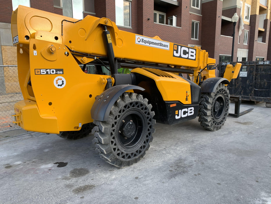 2020 JCB 510-56 Cab/Heat/Air, Solid Tires, Work Lights, Beacon, Aux Hydraulics, Back up Alarm, Lifting Eye, ES Decals