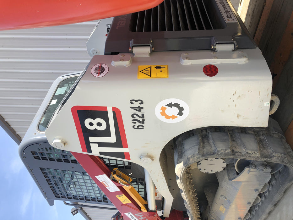 2020 Takeuchi TL8CR Cab/Heat/Air, 74hp, Hydraulic QC w/76" HD Bucket w/ Smooth Bolt on Edge, 76" HD Bucket w/Teeth