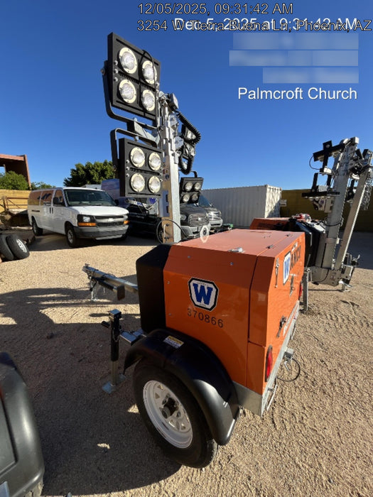 2023 Wanco WLTT-4MM4K Diesel, Deep Sea Controller, Shore Power Plug, Auto Start, (4) 350W LED Floodlights, 4kW Generator, 60 Gal Fuel Tank, 2" Ball, T3