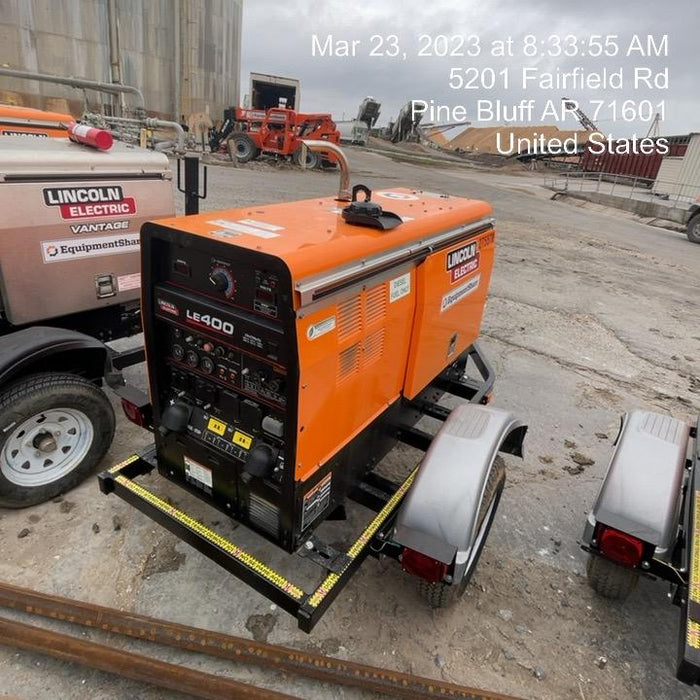 2022 Lincoln Electric LE400 Kubota V1505, Trlr, Cable Rack, Light Kit, ES Decals, T3