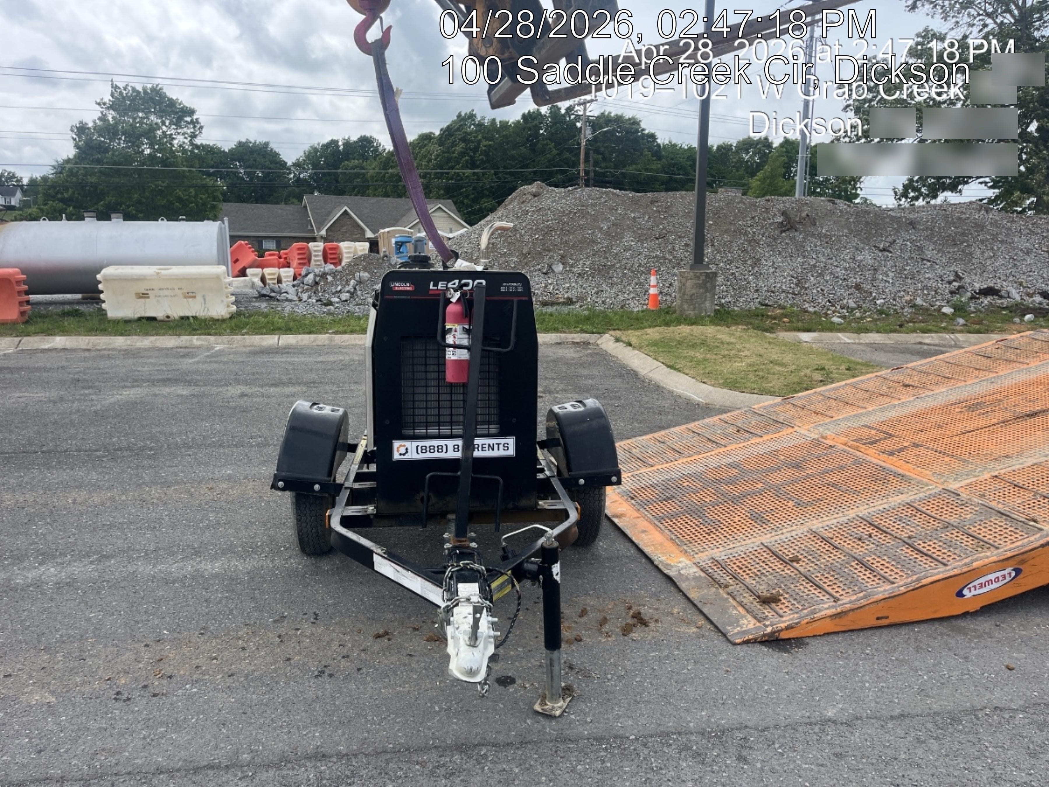 2024 Lincoln Electric LE400 Kubota V1505, Trlr, Cable Rack, Light Kit, ES Decals, T3