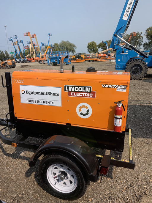 2021 Lincoln Electric Vantage 322 Vantage 322 Ready Pak 3 w/ Decals, ORANGE (includes trailer, cable rack, fender light kit) NO Telematics