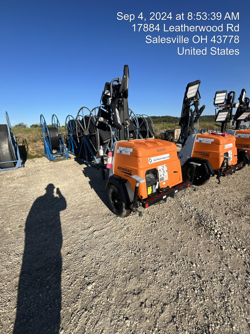 2023 Generac MLT2 Diesel, Flex Switch 120V Input, Powerzone Controller, 
(4) 320W LED Lights, 4kW Generator, 39.9 Gal Fuel Tank, 2" Ball, T3