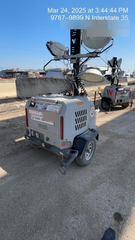 2019 Wacker Neuson LTV6L-MH Wacker Neuson LTV6L Mobile Light Tower w/Fuel Level Sensor Installed