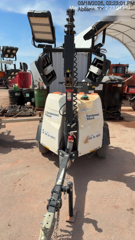 2024 Generac MLT2 Diesel, Flex Switch 120V Input, Powerzone Controller, 
(4) 320W LED Lights, 4kW Generator, 39.9 Gal Fuel Tank, 2" Ball, T3