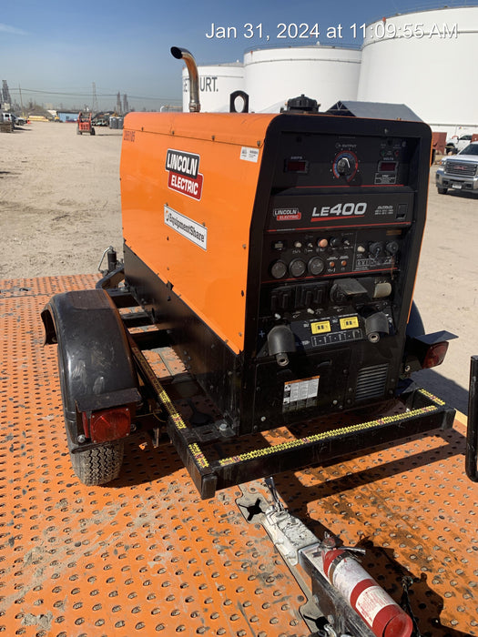 2022 Lincoln Electric LE400 Kubota V1505, Trlr, Cable Rack, Light Kit, ES Decals, T3