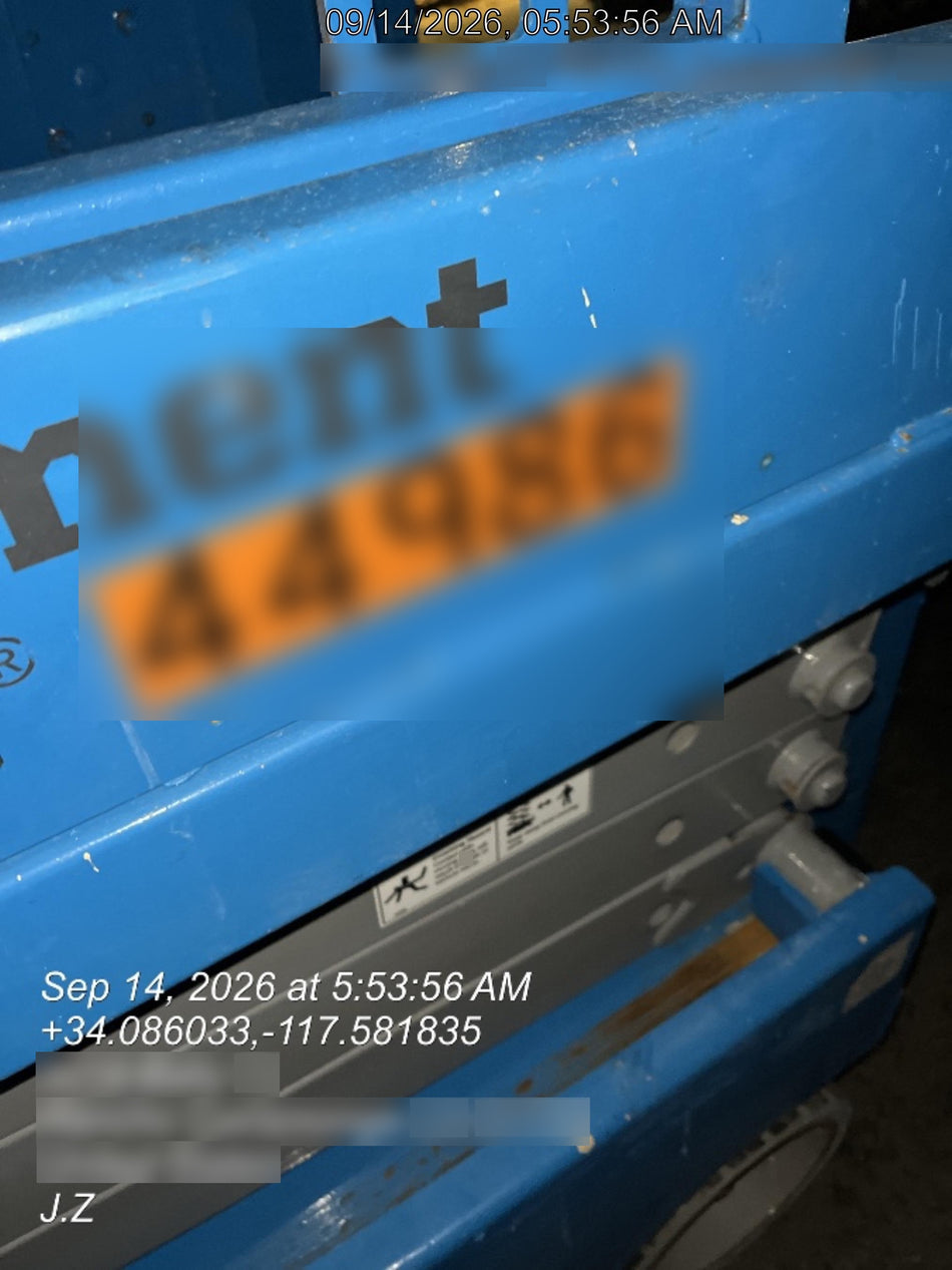 2019 Genie GS-1930 Fixed rails with chain Entry