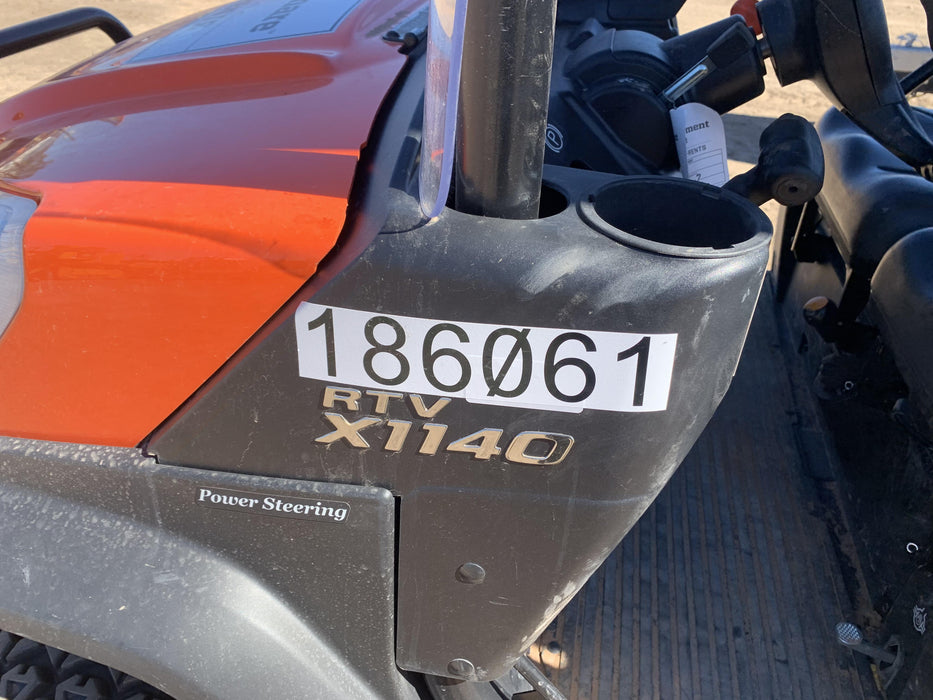 2021 Kubota RTV-X1140W-H Plastic Canopy, Windshield Acrylic Clear, LED Strobe Light, Wire Harness Kit, Back up Alarm