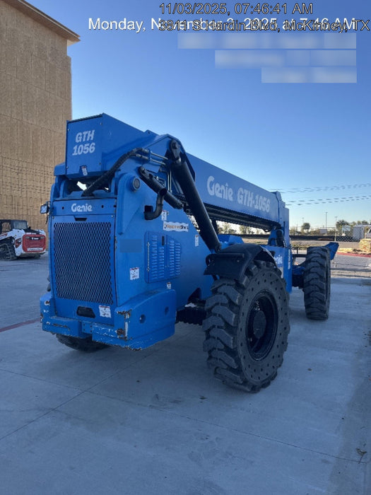 2018 Genie GTH-1056 Genie GTH-1056 w/Open ROPS, Solid Tires, Work Light/Beacon, 60" Carriage and Forks