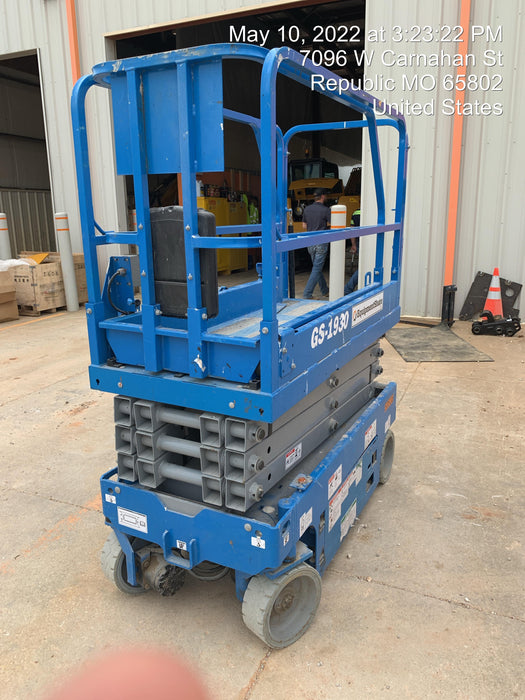 2019 Genie GS-1930 Fixed Rails with Chain Entry