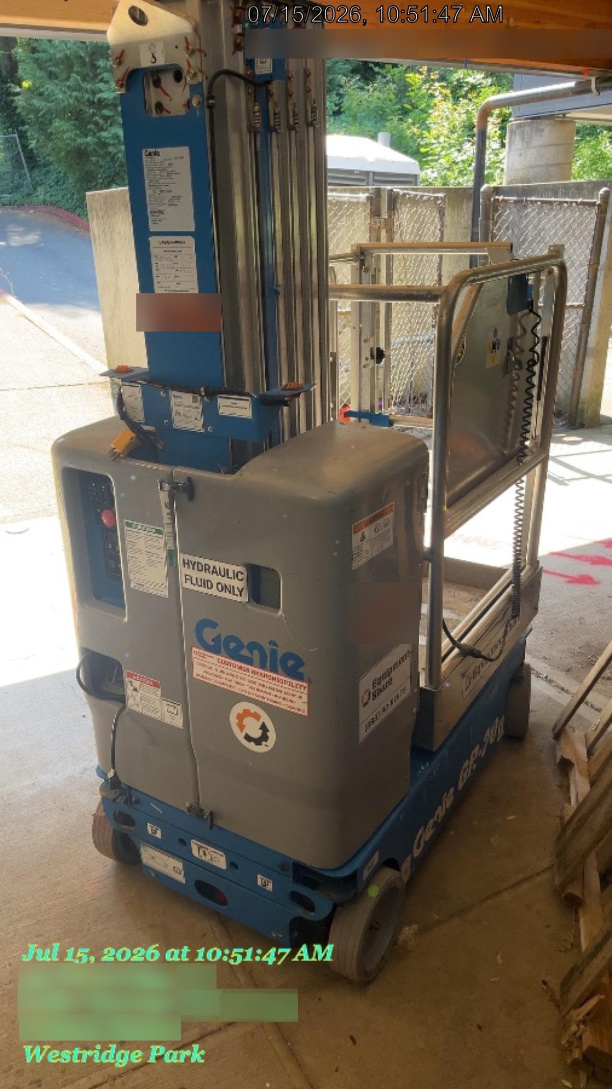 2019 GENIE GR-20