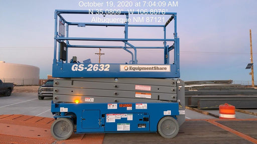 2020 Genie GS-2632 Solid NM Tires, Folding Rails with Half-Height Swing Gate, Beacon