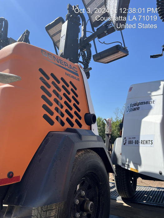 2023 Generac MLT2 Diesel, Flex Switch 120V Input, Powerzone Controller, 
(4) 320W LED Lights, 4kW Generator, 39.9 Gal Fuel Tank, 2" Ball, T3