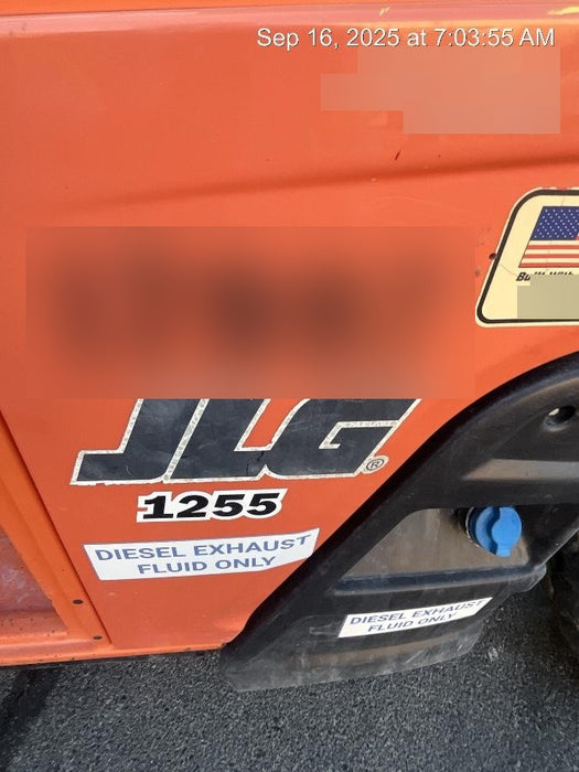 2019 JLG 1255 JLG 1255 T4F w/Open ROPS, Solid Tires, Work Lights/Beacon, 60" Carriage/Forks