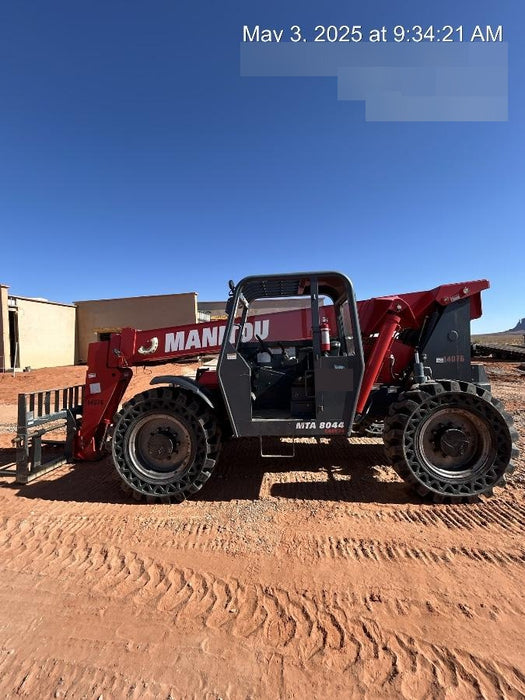 2019 Manitou MTA8044 MTA 8044 - 74 HP T4, Canopy, Worklights/Strobe, Beacon, 66" Carriage, 48" Forks, Solid Tires, Lift Hook, Aux Hydraulics