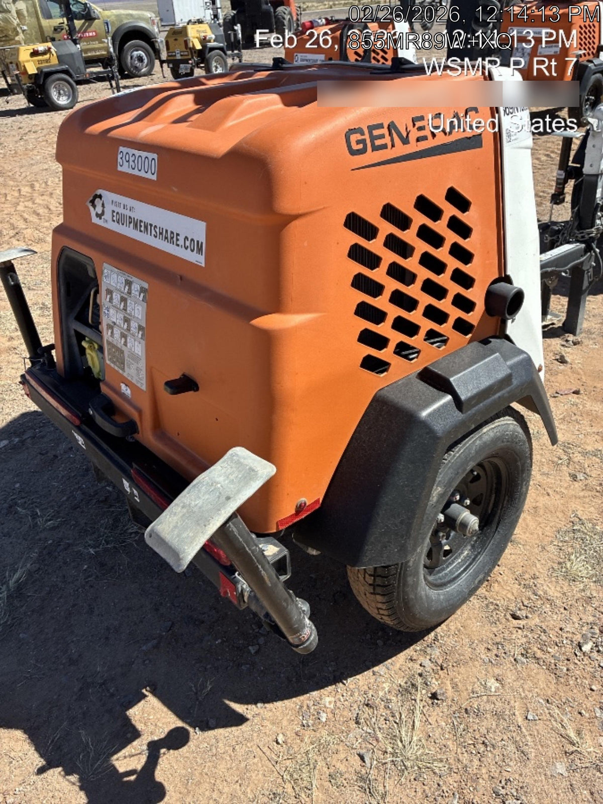 2024 Generac MLT2 Diesel, Flex Switch 120V Input, Powerzone Controller, 
(4) 320W LED Lights, 4kW Generator, 39.9 Gal Fuel Tank, 2" Ball, T3