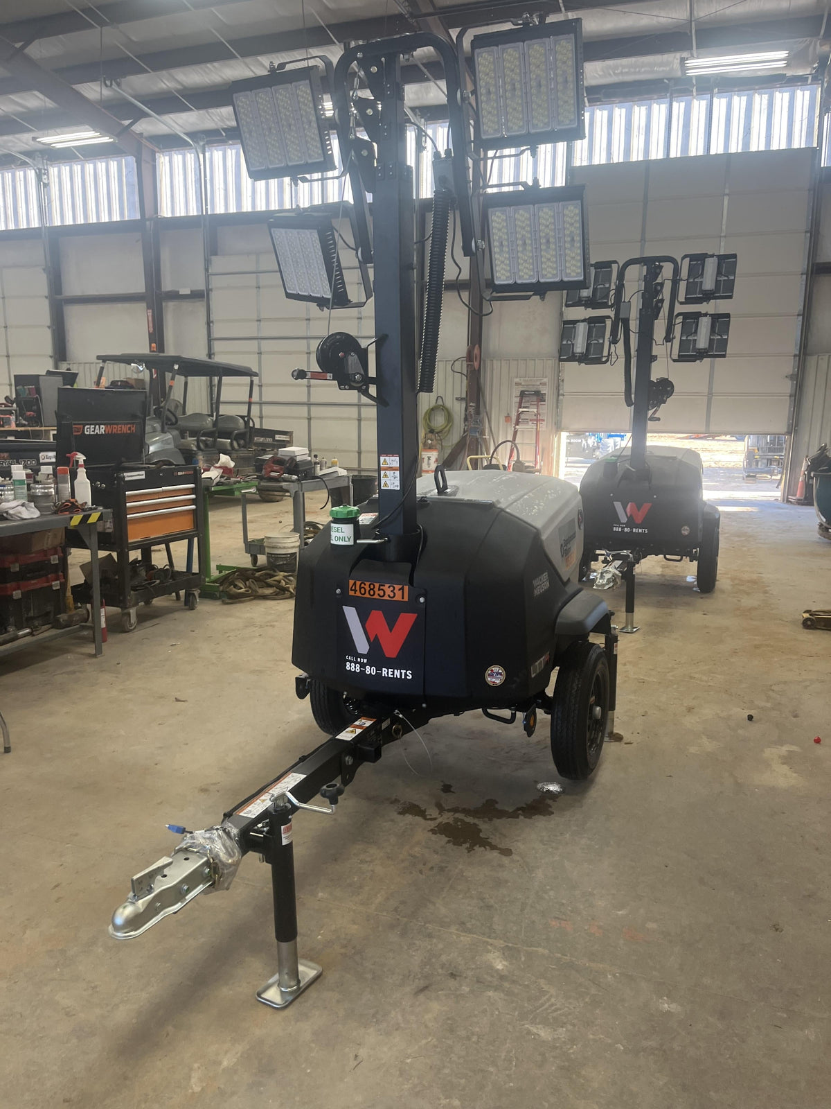 2024 Wacker Neuson LTT4 Diesel, Kohler KDW702, Deep Sea Controller, Auto Start, LED 320W, Bypass Outlet, T3